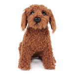 - Toy Poodle Choco - Premium Dog Stuffed Animal - Lifelike & Realistic
