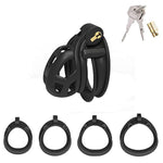 Male Chastity Device, With 4 Sizes Upgraded Ergonomic Comfortable Double Curved Arc Shape Rings For Penis Exercise, Bondage Restraint Kit For Sex Play, Sex Toy For Couples (Nub)