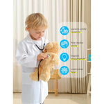 Doctor Kit For Toddlers 3 4 5 Years Old, Pretend Play Doctor Costume For Kids, Dress Up Nurse Coat With Real Stethoscope For Boys Girls Christmas Gift
