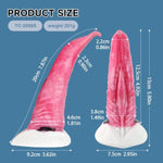 Pink Orca-Inspired Female Monster Thrusting Dildo Sex Toy,Solid-Core Curved Dildo Penis Masturbation Strong Suction Cup,G Spot Anal Stimulator Dildos Soft Silicone Sex Toys For Women And Couple (S)