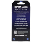Doc Johnson Signature Strokers - Kenna James - ULTRASKYN Pocket Pal - Open-Ended Stroker - Pussy, Vanilla, for Adults Only