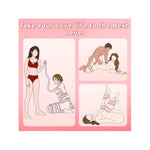 Sex Bondage Restraints Tape Set 3 Rolls Bdsm Tape Pvc Static Electrostatic Kits Sex Game Play For Couples Adult 32Ft (Pink)