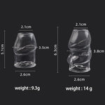 2Pack Penis Extender Sleeve Male Sex Toy for Couples, Transparent Penis Extension Cockring for Men Girth Enhancer, Silicone Penis Ring Enlarger with Tip Open Cock Sleeve Adult Sex Toys for Men Couples