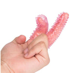 Sex Finger Sleeves Clitoris Vibrator Stimulator Vagina Sex Toys For Woman