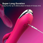G Spot Rabbit Vibrator Dildo Adult Sex Toys For Women, Rotating &Vibrating Clitoral Stimulator Personal Massager With 7 Vibration 3 Rotation Modes Silky Silicone Sex Machine Couple Play
