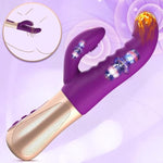 Rabbit Vibrator Sex Toys For Women - G Spot Clitoral Anal Dildo Vibrator With 7 Vibrating Modes & 6 Clit Speeds,Female Vibrator Wand Anal Nipples Stimulation Adult Sex Toys For Women Modena Purple