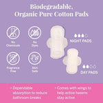 Pixie First Period Kit for Girls 9-12 - Best Organic Cotton Teen Pads with Wings - Period Tracking Bracelet & Discreet Crossbody Bag - On-the-Go Tween Starter Kit & Feminine Care Hygiene Essentials
