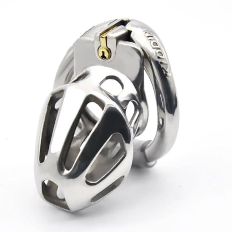 Open Movable Ring Design Stainless Steel Chastity Cage A102 (L, 43Mm)