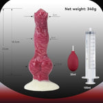 Simulation Squirting Dildo 8.26 Inches Strong Suction Cup Fantasy Knot Dildo Toys For Men And Women
