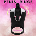 Rotating Tongue Vibrating Ring Penis Ring Male Female Couple Sharing Clit Nipples And Stimulating Waterproof Rechargeable Locking Semen Ring