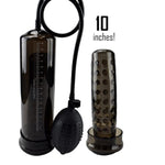 10 Male Enhancement XL Penis Pump with Sleeve, Black