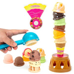 Ice Cream Game, Sweet Treats Ice Cream Tower Balancing Game, Pretend Play Food For Kids Birthday Gift