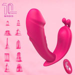 Wearable Vibrator Sex Toy For Women | Remote-Controlled Clitoral & G-Spot Vibrator | 10 Vibration Modes | Waterproof Rechargeable Silicone For Solo & Couples Play