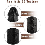 Realistic Dildo With Small Glans, Balls-Free 13.4 Inch Big Dildo Black Jelly Dildo With Strong Suction Cup, Adult Product Sex Toy For Women