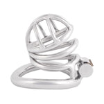 Stainless Steel Small Male Chastity Device Ergonomic Design Stealth Lock For Adults Solitary Extreme Confinement Cage S055 (2.17 Inch/ 55Mm)