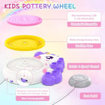 Kids Pottery Wheel Craft Kit with Clay & Tools, Ages 6-12