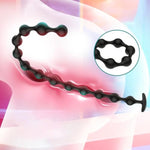 22.44 Inch Silicone Anal Beads with 13 Balls for Men and Women, Long Flexible Trainer for Prostate Massage