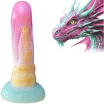 9" Fantasy Dildo Huge Monster Dildo U & G-Spot Big Colorful Dragon Dildos With Large Suction Cup, Long Anal Plug Adult Sex Toys & Games For Women Men Couples
