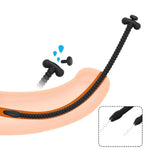 Thread Urethral Sounds Adult Sex Toy Silicone Penis Plug Urethral Dilator Set For Advanced Player Dilator Prostate(Black,9Mm)