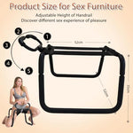 Multifunctional Sex Position Enhancer Chair BDSM Toy Sex Bench with with Adjustable Handrail & Bouncing Mount Seat, Weightless Riding Sex Stool for Couples Adult Novelty Sex Toys