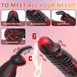 Remote-Control Thrusting Dildo Vibrator – 8.26" Dual Motor for G-Spot & Clit Play