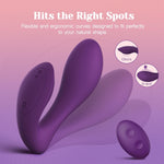 Clitoral & G-Spot Vibrator with 10 Vibration Modes, Remote Control for Couples.