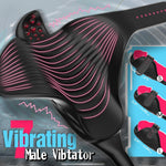 Thrusting Prostate Massager with Vibrating Shaft, P-Spot Stimulator for Men