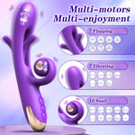 Rechargeable G-Spot Rabbit Vibrator with 10 Vibration & 7 Flapping Modes