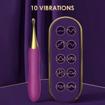 High-Frequency Clitoral & G-Spot Vibrator – Dual-Head Silicone Massager for Women