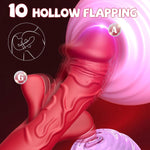 G Spot Vibrator Dildo – 10 Modes for Flapping, Vibrating & Clitoral Stimulation