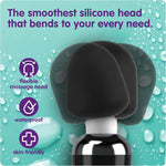 Wireless Wand Massager - G Spot & Clitoral Vibrator with 20 Modes, Waterproof, Black