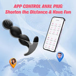 APP-Controlled Anal Plug Vibrator – 9-Mode Silicone Prostate Massager for Men & Couples