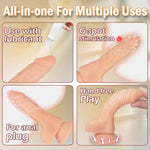 5.2" Realistic Anal Dildo with Suction Cup, G-Spot & Anal Training for Beginners