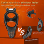 Vibrating Cock Ring with Perineum Stimulator, 9 Vibes, APP Control for Couples