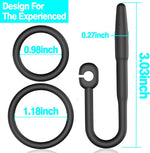 Silicone Urethral Sound with Dual Rings – Designed for Experienced Users & Long Wear