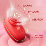 Sucking Vibrator with 9 Modes, Tongue Licking & Clitoral Suction for Women