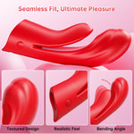 Flexible Finger Vibrator - 2-in-1 G-Spot & Clitoral Stimulator with 10 Modes for Couples