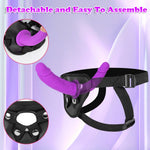 Strap-On Double-Ended Silicone Dildo – Flexible, Hands-Free Toy for Couples & Solo Play