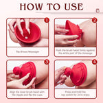 Wireless Nipple Clamps with 10 Rotation Modes, Rechargeable Sucking Stimulator