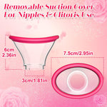 2-in-1 Rose Vibrator – Licking & Suction Stimulator for Clitoral & Nipple Pleasure