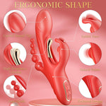 4-in-1 Rabbit Vibrator with Anal Beads & Pen Vibrator – Clitoral & G-Spot Stimulator