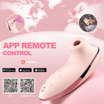 Heating Sucking Vibrator – APP Remote Clitoral & Nipple Stimulator with 5 Suction Modes