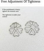 Adjustable Silver Nipple Clamps – Discreet BDSM Stimulator for Sensory Pleasure