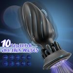 Remote-Controlled Anal Plug with 10 Rotation & Vibration Modes for Prostate Stimulation