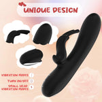 Rechargeable Rabbit Vibrator with Dual Motors & 10 Modes for G-Spot & Clitoral Pleasure