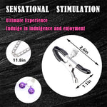 Adjustable Non-Piercing Metal Nipple Clamps – Decorative BDSM Clips for Couples   2/2