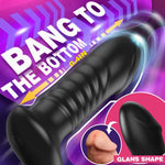 Thrusting Anal Vibrator with 3x10 Vibrations, Telescopic Prostate Massager