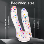 7" Realistic Double-Ended Dildo – Flexible Silicone with Suction Cup for G-Spot Play