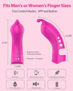 Rechargeable Finger Vibrator – App-Controlled Mini Clit & G-Spot Stimulator