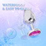 Jeweled Anal Plug, Adult Sex Toy for Men, Women & Couples, G-Spot Beads, Rose